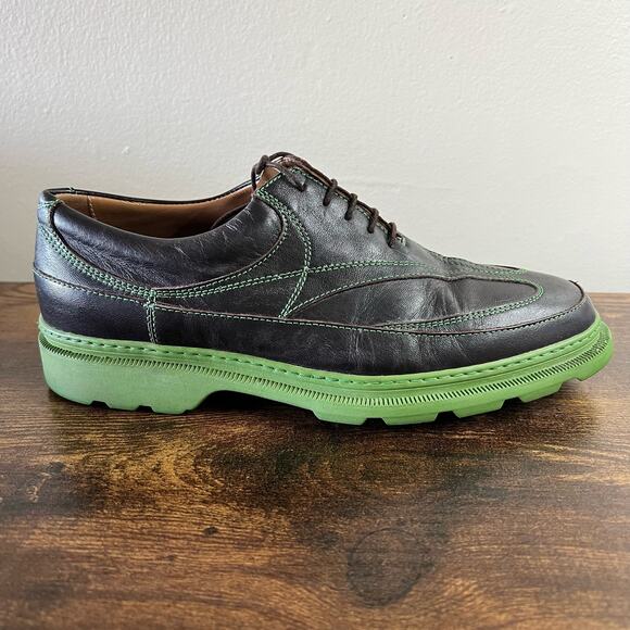 Michael Toschi GX Golf Shoes 7 Mens Black Green Leather Luxury Outdoor Sport main image 7